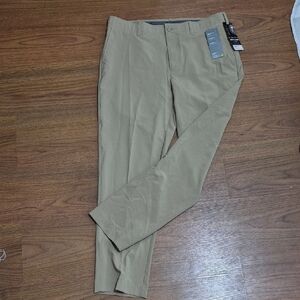 Men's Khaki Stretch Chino Pants - Lightweight Comfort